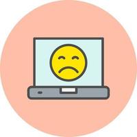 Sad Face Icon Design vector