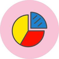 Pie Chart  Icon Design vector