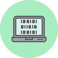 Binary Code Vector Icon