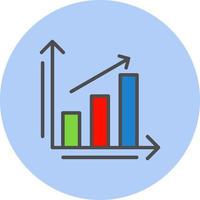 Bar Chart Icon Design vector