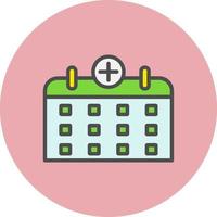 Medical Calendar Vector Icon Design