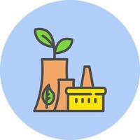 diseño de icono de vector de planta de energía