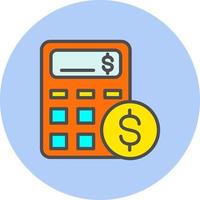 icono de vector de calculadora