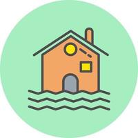 diseño de icono de vector de inundaciones