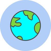 Planet Earth Vector Icon Design