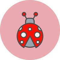 Ladybug Vector Icon Design
