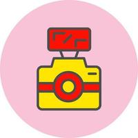 icono de vector de fotografía de cámara