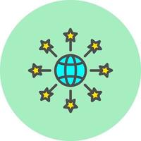 Global Network Vector Icon