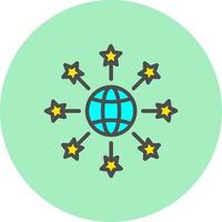 Global Network Vector Icon