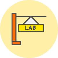 icono de vector de laboratorio