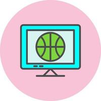 icono de vector de baloncesto