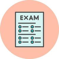 icono de vector de examen