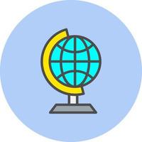 icono de vector de globo de tierra