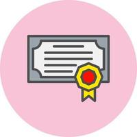 Certificate Vector Icon