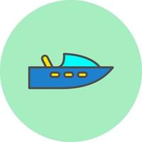 icono de vector de barco