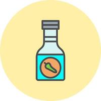 Sauce Bottle Vector Icon