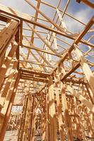New Construction Home Framing Abstract photo