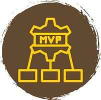 diseño de icono de vector mvp