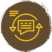 Feedback Loop Vector Icon Design