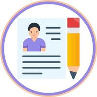 diseño de icono de vector de contrato de empleo