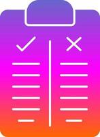 Pros and Cons Vector Icon Design
