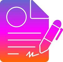 Contract Vector Icon Design