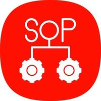 diseño de icono de vector de sop