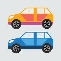 simple minimalist car illustration vector