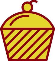 diseño de icono de vector de cupcake