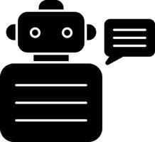 Robot Advisor Vector Icon Design