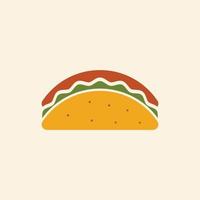 vector de tacos de comida mexicana