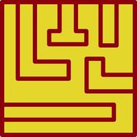 Maze Vector Icon Design