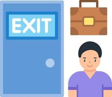 Exit Interview Vector Icon Design