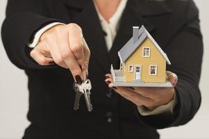 House and Keys in Female Hands photo