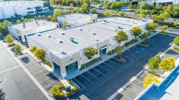 Aerial View Of Industrial Commerce Office Buildings photo