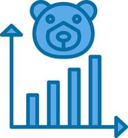 Bear Market Vector Icon Design