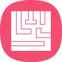 Maze Vector Icon Design