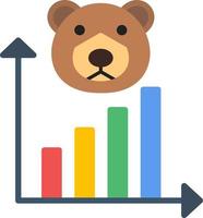Bear Market Vector Icon Design