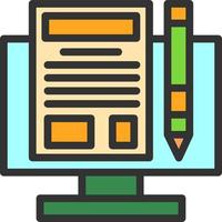 hacer diseño de icono de vector de blog