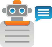 Robot Advisor Vector Icon Design