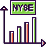 diseño de icono de vector de nyse