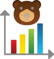 Bear Market Vector Icon Design