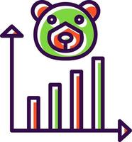 Bear Market Vector Icon Design