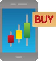 Buy Stocks Vector Icon Design