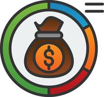 Asset Allocation Vector Icon Design