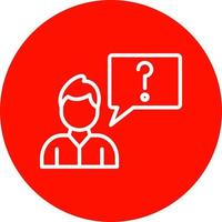 Ask Vector Icon Design