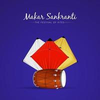 Happy Makar Sankranti Social Media Post vector