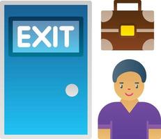 Exit Interview Vector Icon Design