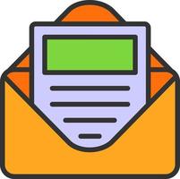 E Newsletter Vector Icon Design