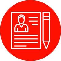 diseño de icono de vector de contrato de empleo